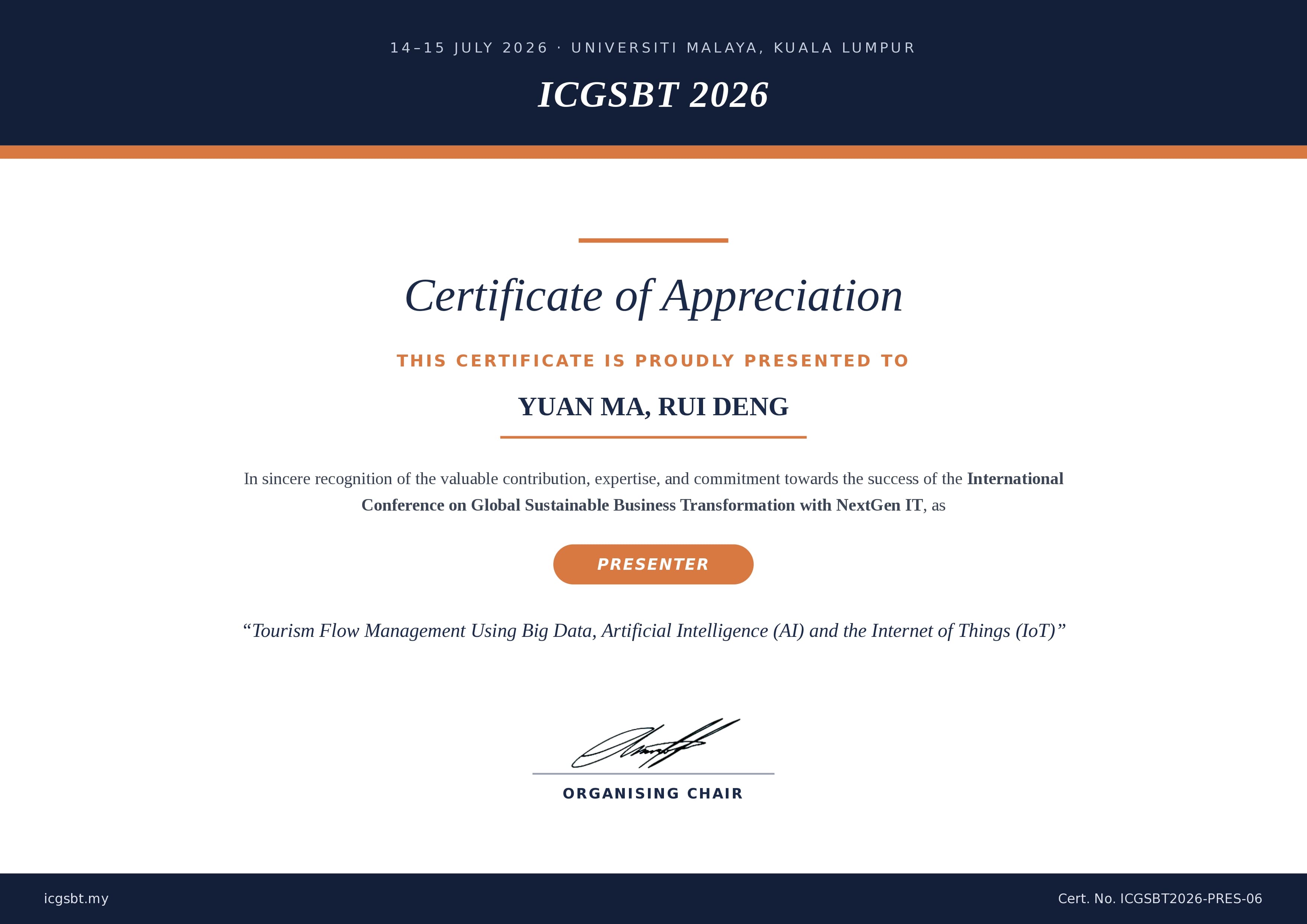 Certificate 6