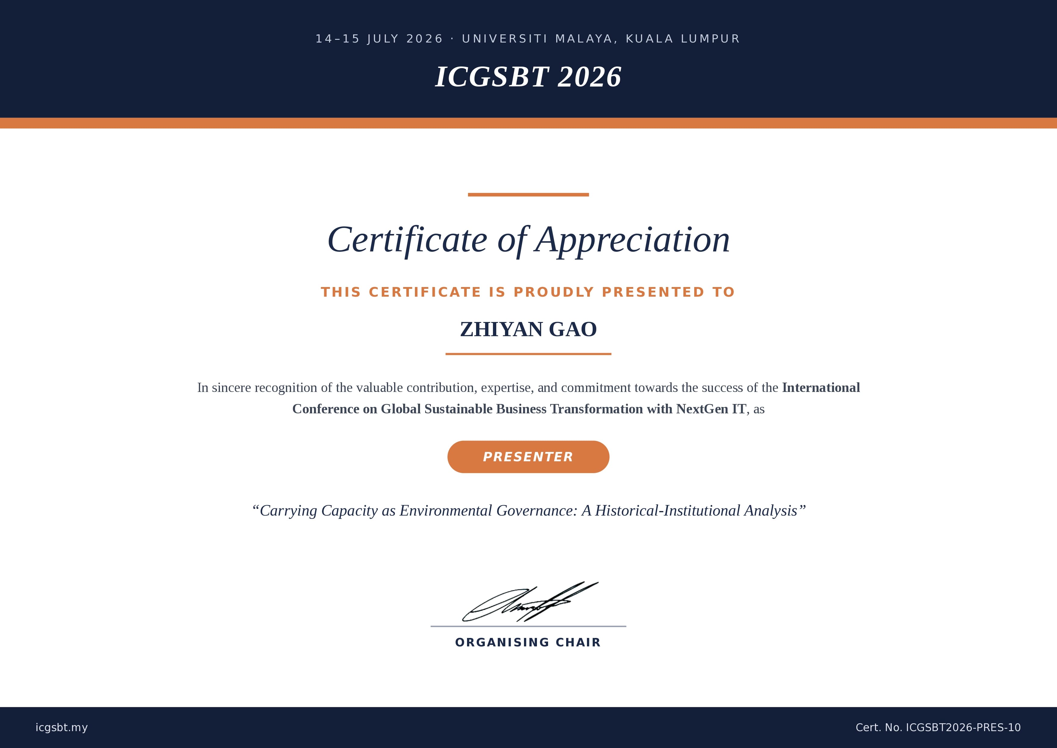Certificate 10