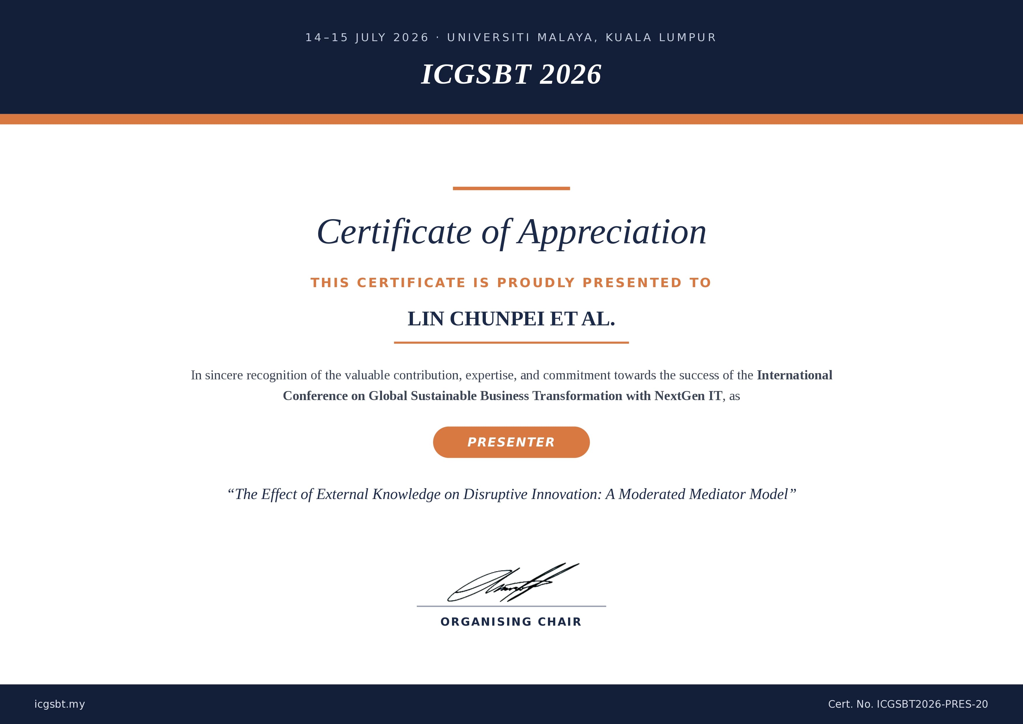 Certificate 20