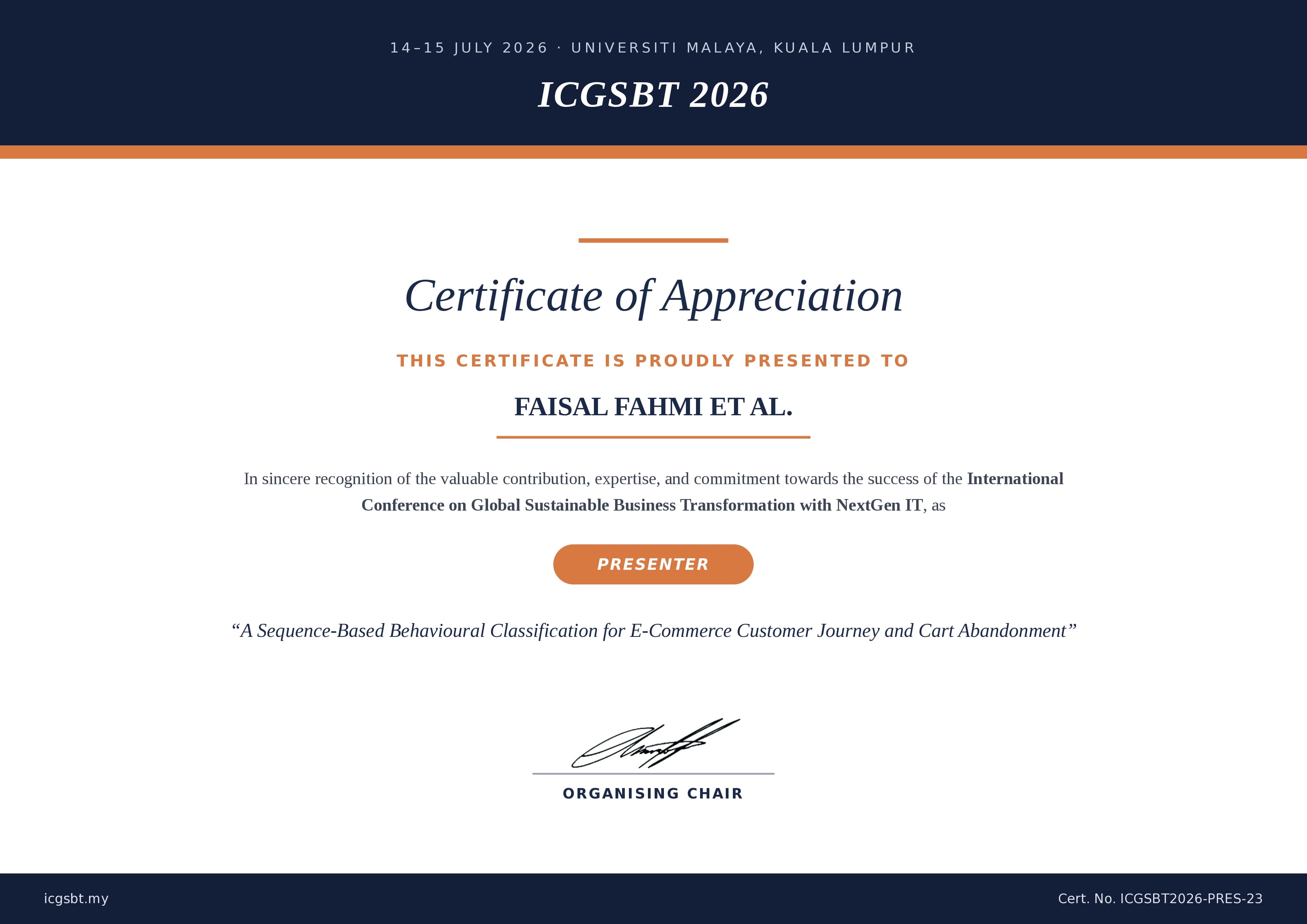 Certificate 23