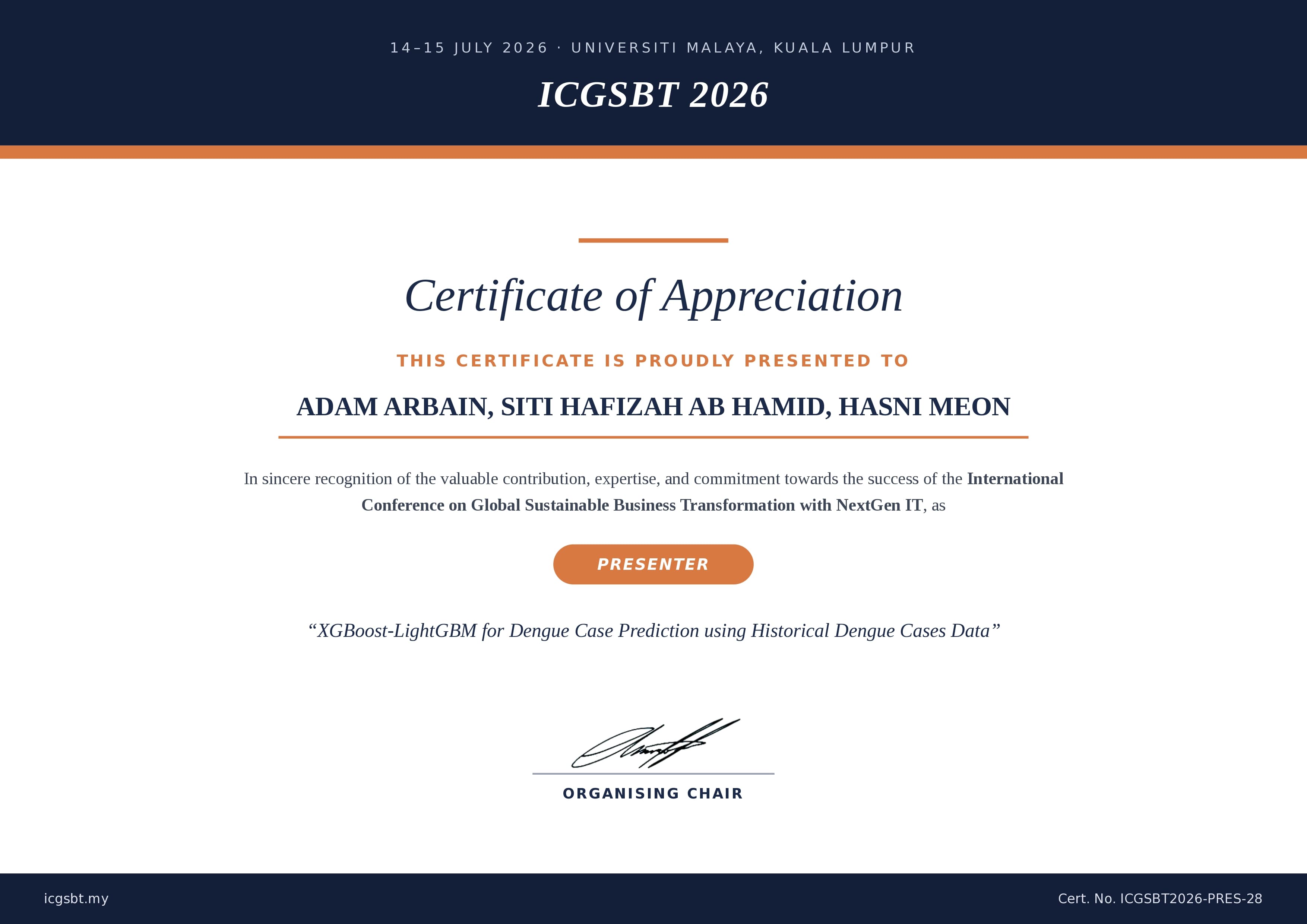 Certificate 28